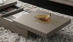 1 TAVOLINO DA SALOTTO ASIA CONTENITORE COLORE TORTORA OPACO 