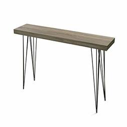 Da Ingresso Dallas, Legno E Metallo, 80x25x110 Cm, Nero