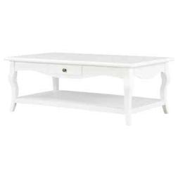 252777 Tavolino da Caff? Bianco 110x60x40 cm in MDF Arredame