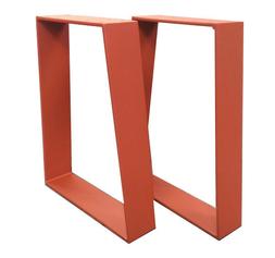 , Gambe  Tavolo Metallo  Finish Nero Bianco Silver