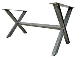 Gambe A Forma Di X Con Barra Di Collegamento Metal Table