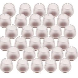 30xClear Silicon Round Chair Gambe Caps Coperture per gambe 