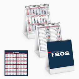 CALENDARIO 2021 SPIRALATO DA TAVOLO VERDE/BLU