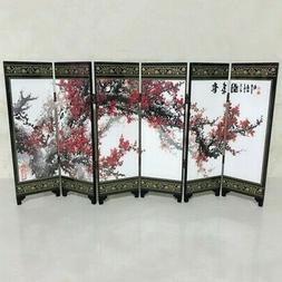 6pcs piccoli in legno bambu schermo tavolo