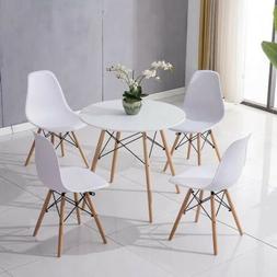 Da Pranzo Rotondo Moderno E 4 Sedie Adatto Per Piccole Cucin