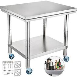 Da Lavoro Per Cucina Professionale Con Le Ruote Acciaio Inox