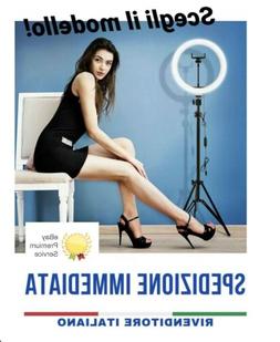 ANELLO LUMINOSO TREPPIEDI VIDEO LUCE LED FOTOGRAFIA CELLULAR