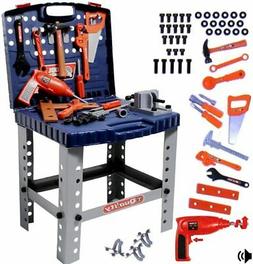 deAO Attrezzi da Lavoro per Bambini Integrato in Una Valiget