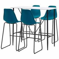 Bar 4posti Schienale Plastica Turchese Pub Ristorante + 2798