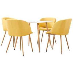 Sedie 5pz 4posti Schienale Giallo Ristorante Casa Arredo + 3
