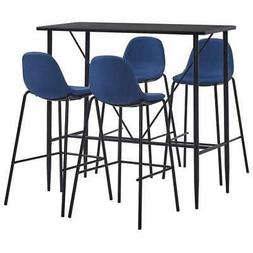 ax set tavolo sedie 5pz bar 4posti