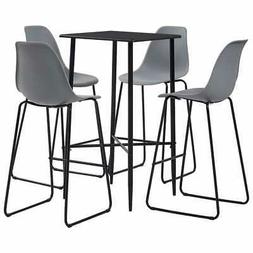 Sedie 5pz Pranzo Bar 4posti Plastica Sala Giardino Casa New 