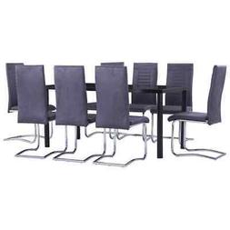 ax set tavolo sedie 8posti 9pz vetro