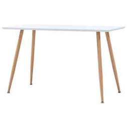 Pranzo Bianco Rovere Mdf Tavoli 120x60x74cm Resistente 24830