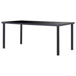 Pranzo Vetro Temperato Cucina Giardino 180x90x75cm New 28185