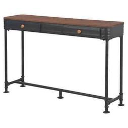 Consolle Massello Abete Robusto 2cassetti Tavolino 120x30x75