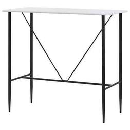 Da Bar Bianco 120x60x110 Cm In Mdf Tavolino Alto Angolo Cuci
