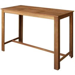 Pranzo Bar Legno Massello Acacia Amici Casa 150x70x105cm Tav