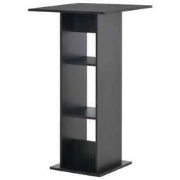 Pranzo Bar Nero Cucina Pub Elegante 2ripiani 60x60x110cm Arr