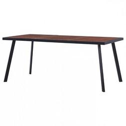 Pranzo Legno Tonalit&agrave; Scura Nero Scuro Mdf Cucina 180x90x75