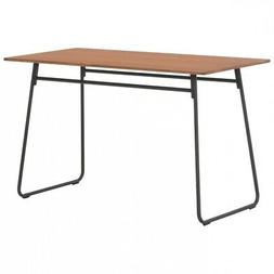 Pranzo Marrone Nero Compensato Solido Acciaio 120x60x73cm Ca