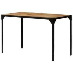 Pranzo Massello Mango Grezzo Acciaio Cucina 120x60x76cm Sala
