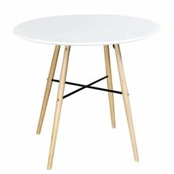 Pranzo Mdf Rotondo Bianco Opaco Cucina Sala 80x72cm Elegante
