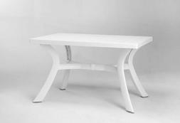 Rettangolare Toscana  Arredo Giardino In Resina  Bianco Cm 1