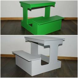 Banco Studio/ Learning Table in Legno Silver/ Verde