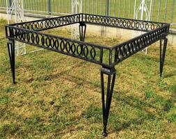 Cm 140x140 Da Esterno Giardino In Vero Ferro Battuto A Mano