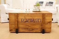 baule tavolino da salotto legno massiccio tavolo