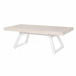 Bizzotto Blanche Tavolino, Legno Rovere Sbiancato/Metallo, 3