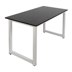 Bureau 120x60x70cm noir avec plateau en MDF