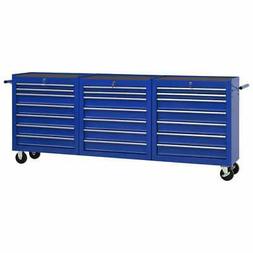 vidaXL Carrello Portautensili con 21 Cassetti in Acciaio Blu