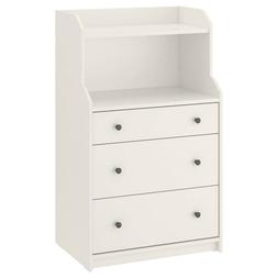 IKEA Cassettiera Con 3 Cassetti & Scaffale,wei&szlig;70x116 CM,Ar