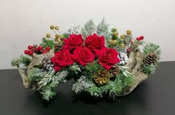 Centrotavola 55 CM COLORE ROSSO  NATALIZIO capodanno decor T