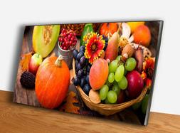 🍒 Cesto di Frutta Quadro Pannello in Legno Stampa HD su T