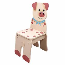 Chaise en bois pour d&eacute;cor chambre enfant b&eacute;b&eacute; gar&ccedil;on fil