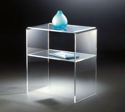 comodino plexiglass comodino effetto vetro tavolino basso co