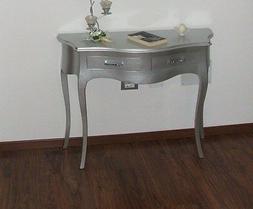 CONSOLLE LACCATA ARGENTO  MANIGLIE IN SWAROSKY ANCHE IN ALTR