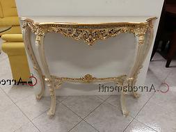 Ingresso Sala Salotto Legno Oro Avorio Stile Veneziano