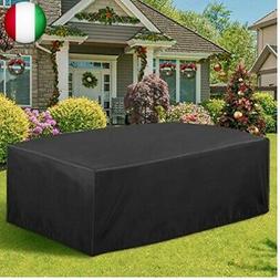 Esterno 315x160x74cm Copertura Tavolo Da Giardino Telo