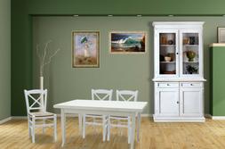 E 4 Sedie In Legno Colore Bianco