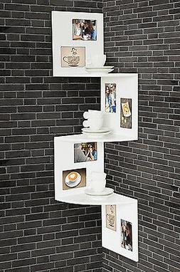 Levandeo Decorazione Scaffale Angolare 98,5 CM Alto Arredame