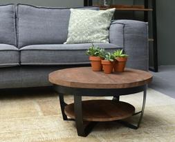 Design Tavolino da Salotto Legno di Mango Metallo Mark Roton