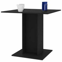 Tavolino Da Pranzo Cucina Nero 80x80x75 Cm In Legno Truciola