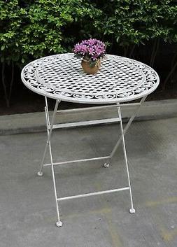 Arredo Giardino Tondo In Ferro Battuto H75 X Diametro 70 Cm