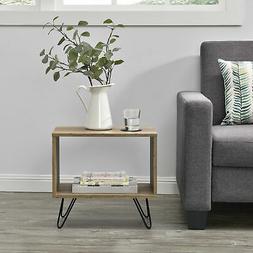 en.casa Comodino da letto Tavolino design 48x29.5 cm Gambe H