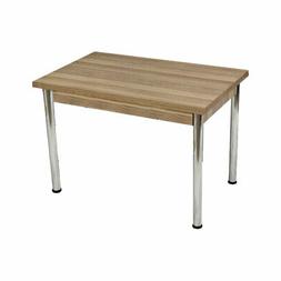 In Legno Laminato Colore Olmo Gambe In Acciaio 70x110xh.76 C