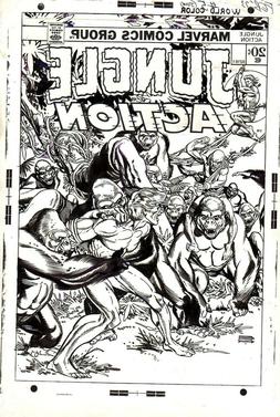 GIL KANE  - Tavola originale  Jungle Action #5 unpublished c
